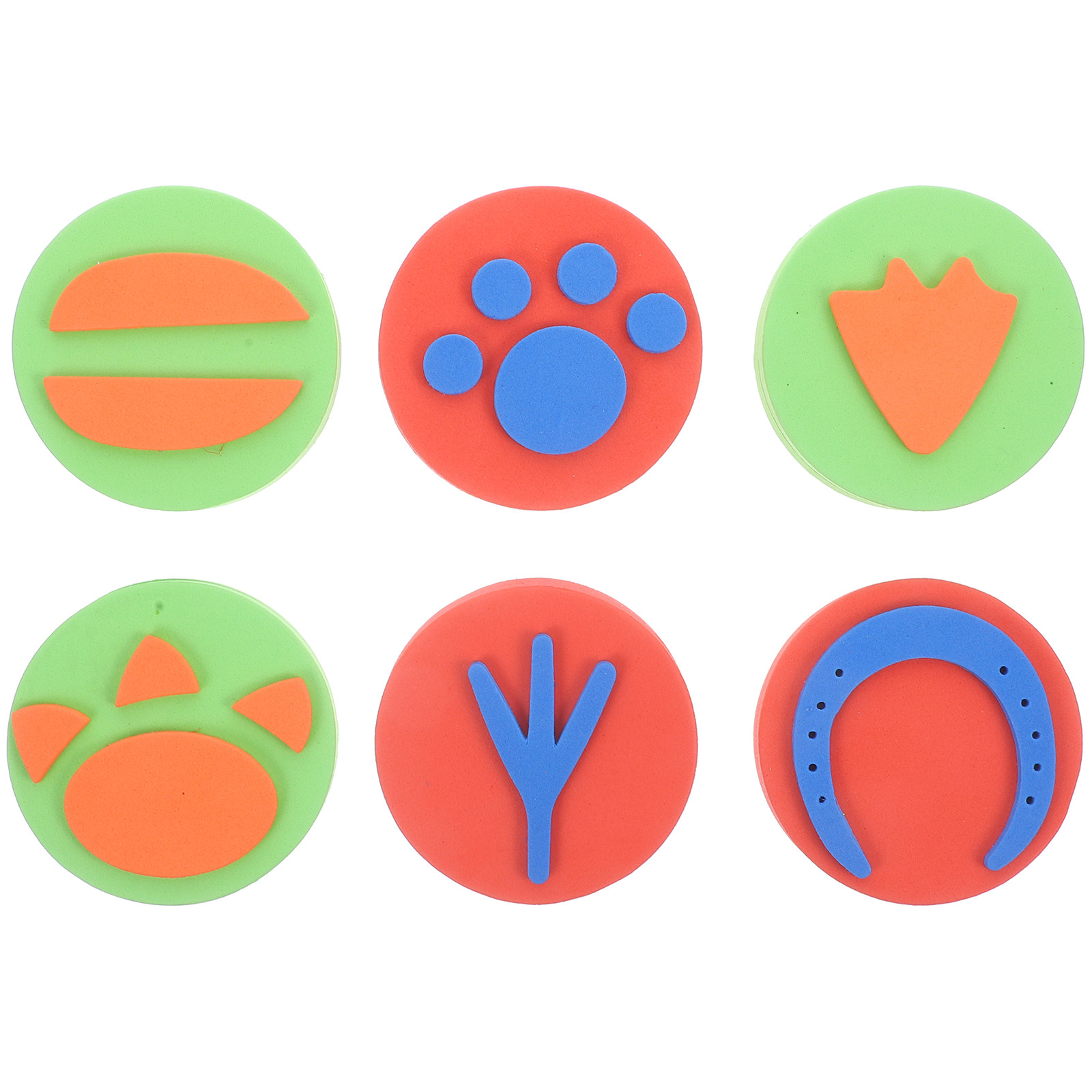 Kids Education Tools - 6Pcs Stempel Hewan Anak Berpola Campuran