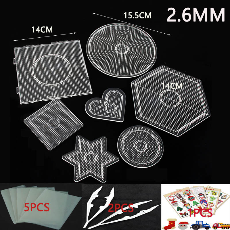 Kids Education Tools - 2.6/5Mm Mini Hama Beads Template Toy