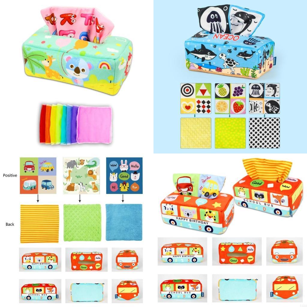 Kids Educational Box - 54DA Kotak Tisu Tarik Sensorik Mainan