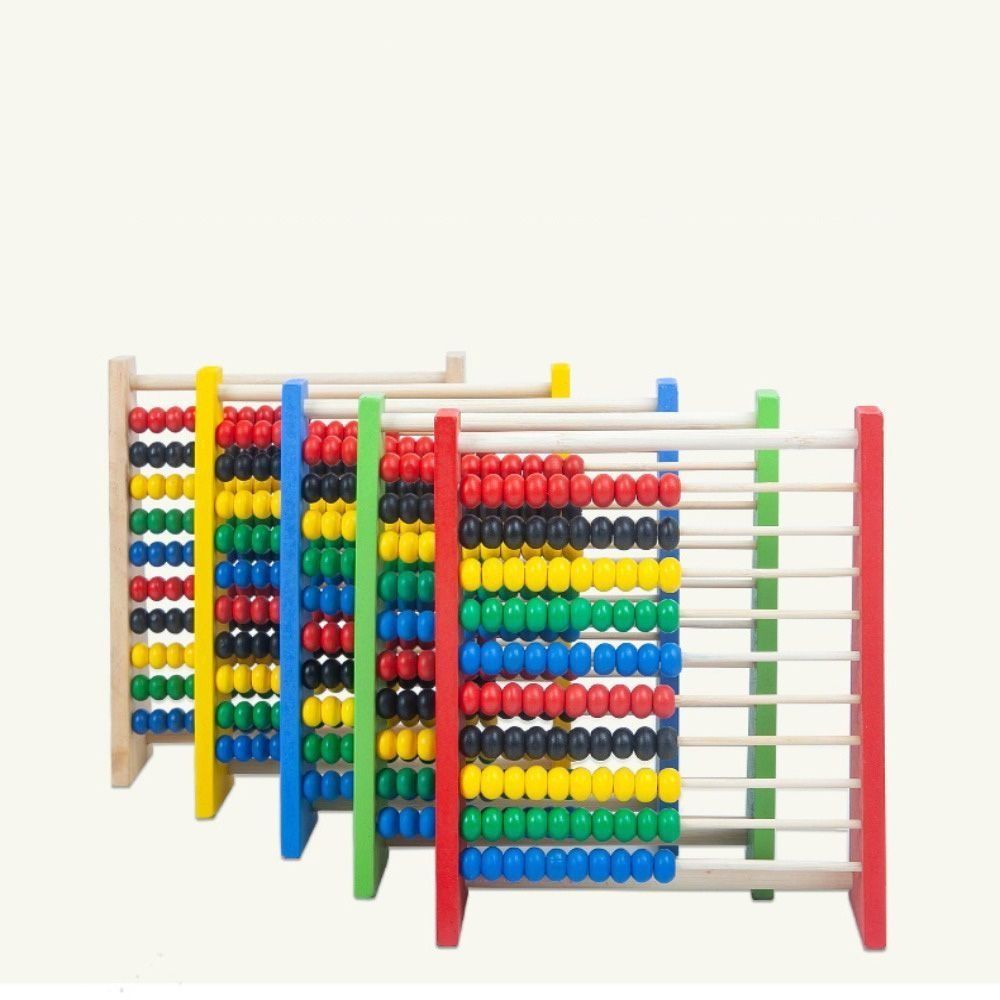 Kids Education Calculator - Abakus Kayu Tahan Lama Edukatif Merah
