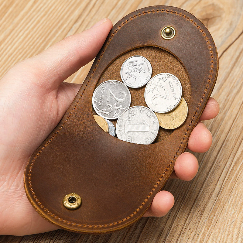 Kids Education Money - Dompet Koin Kulit Asli Wanita Ukuran