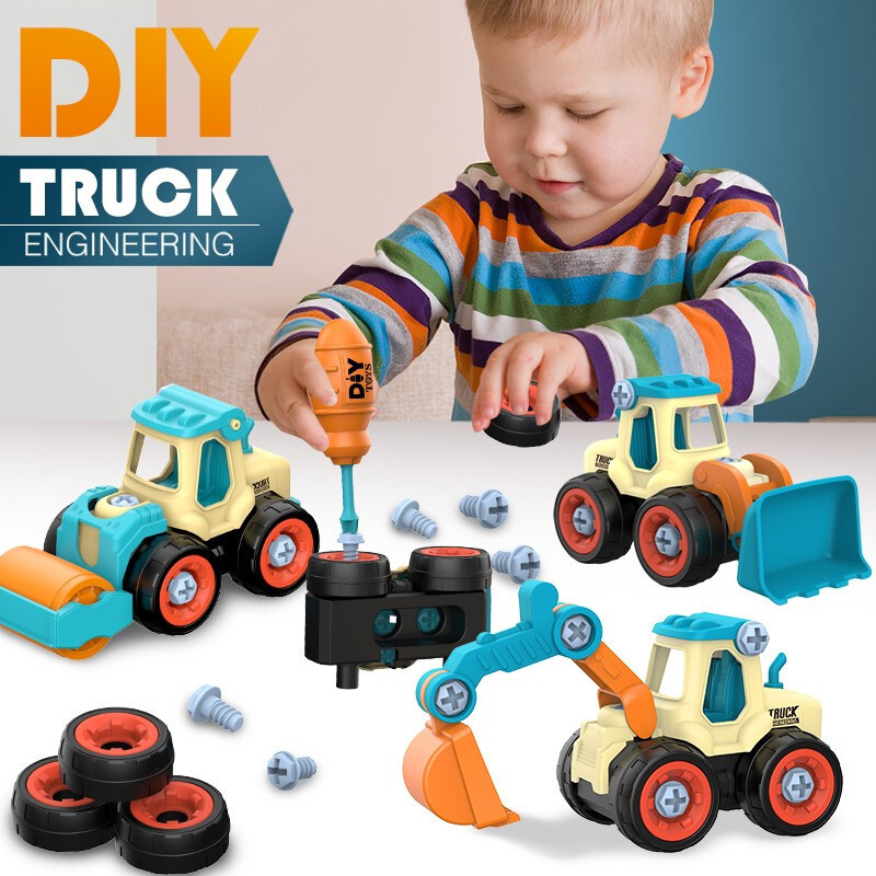 Kids Education Tools - Kacang bongkar muat truk penggali, mainan