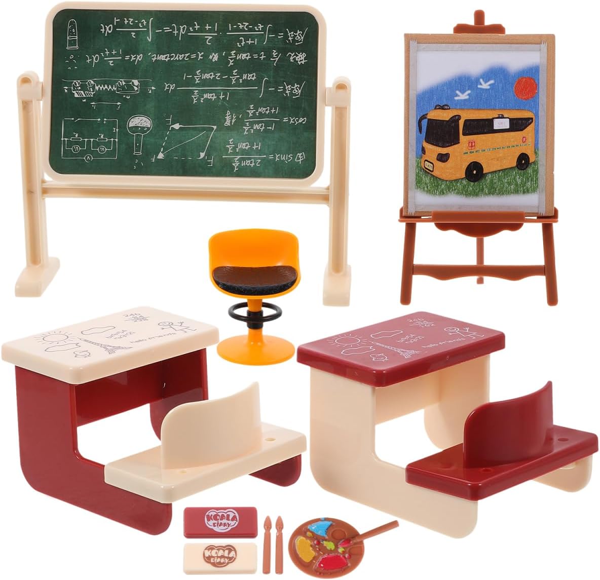 Set Furnitur Kelas Miniatur Me - Kids Education Classes ulasan dan harga