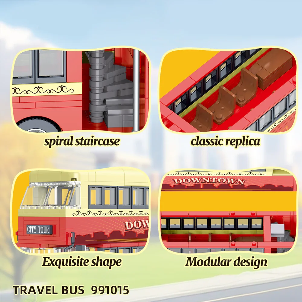 642 Buah Blok Bangunan Bus Tin - Kids Education In Germany ulasan dan harga