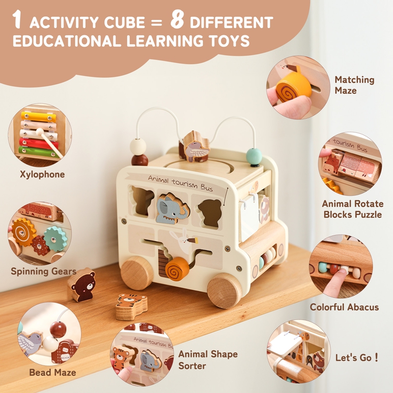 Mainan Kayu Montessori untuk A - Kids Educational Box ulasan dan harga