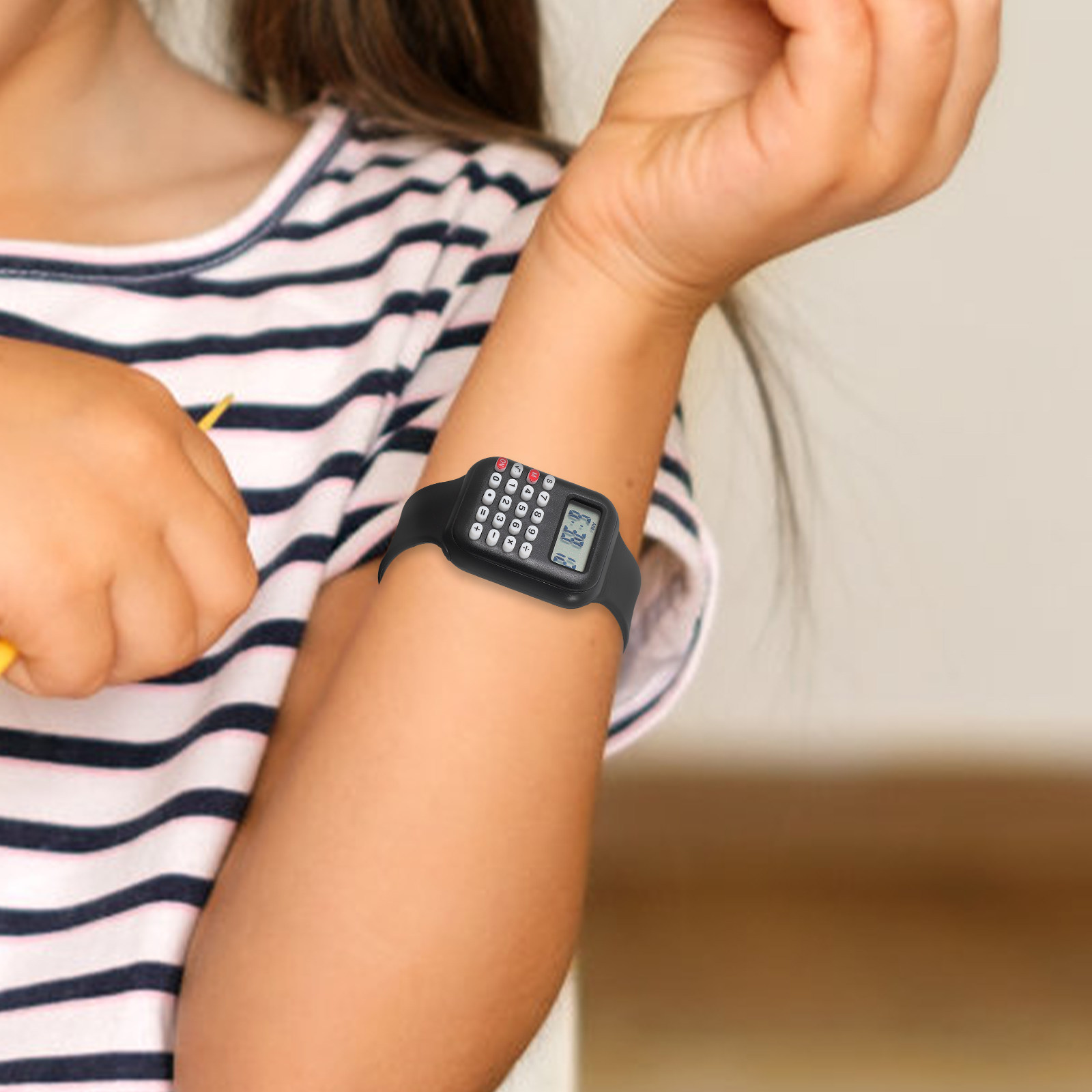 2Pcs Jam Tangan Kalkulator Ele - Kids Education Calculator ulasan dan harga