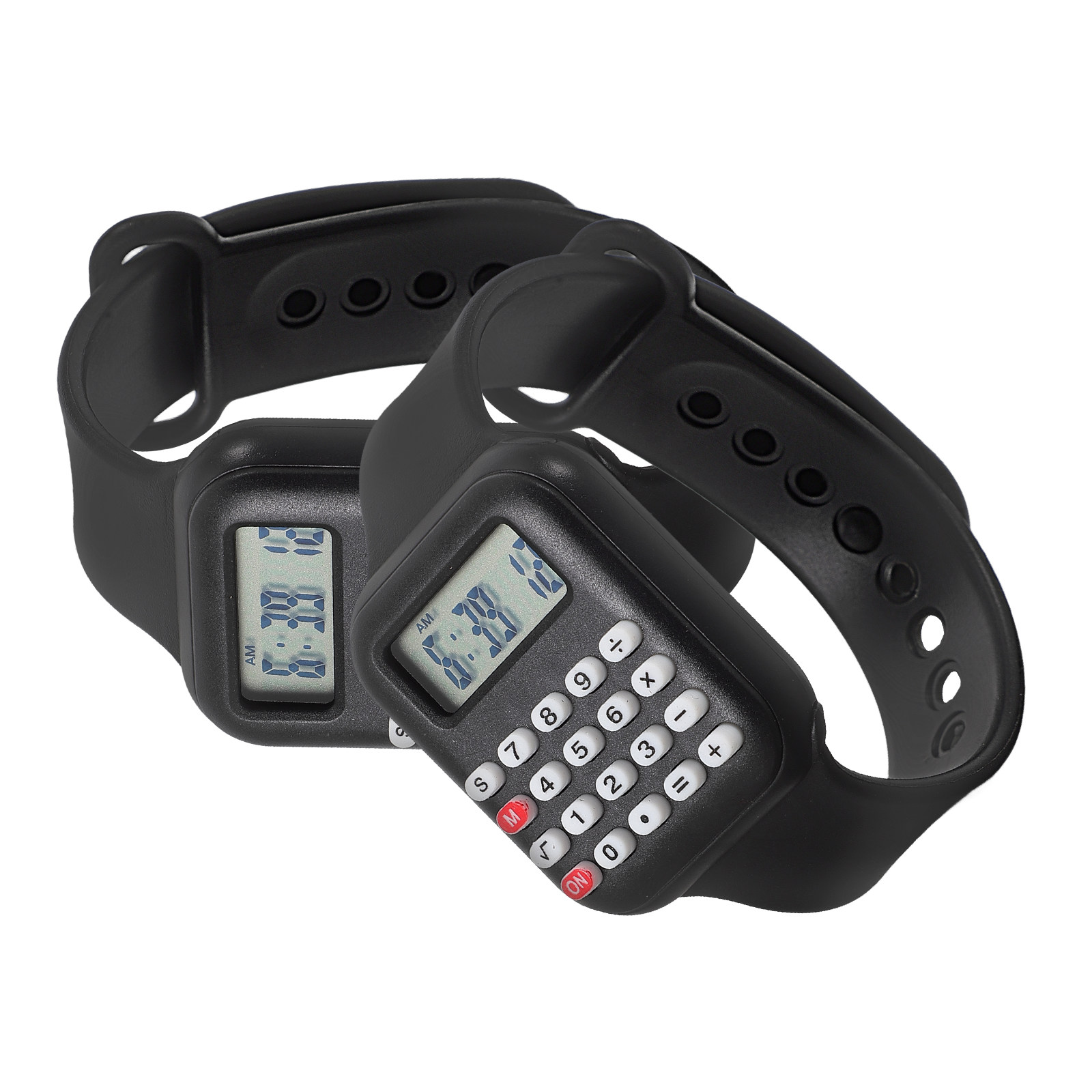 2Pcs Jam Tangan Kalkulator Ele - Kids Education Calculator ulasan dan harga