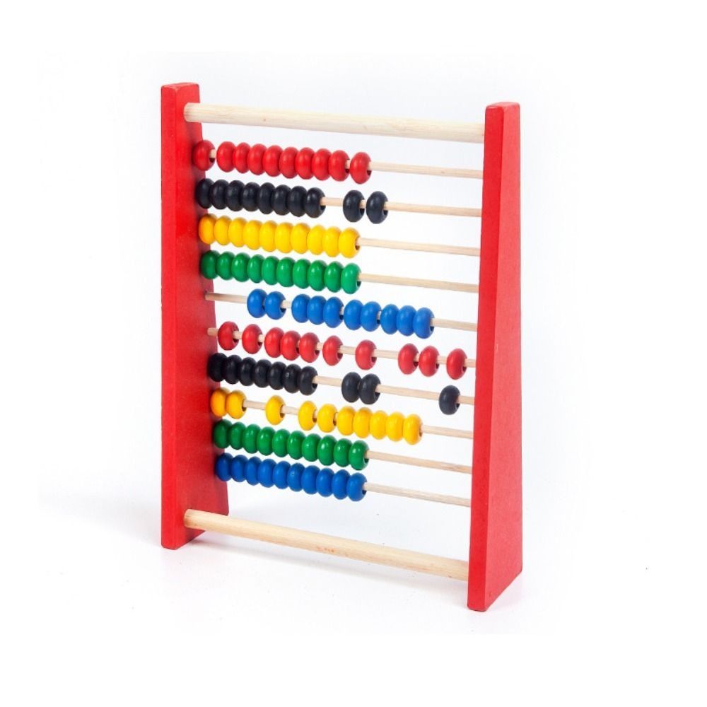Sempoa kayu tahan lama merah b - Kids Education Calculator ulasan dan harga