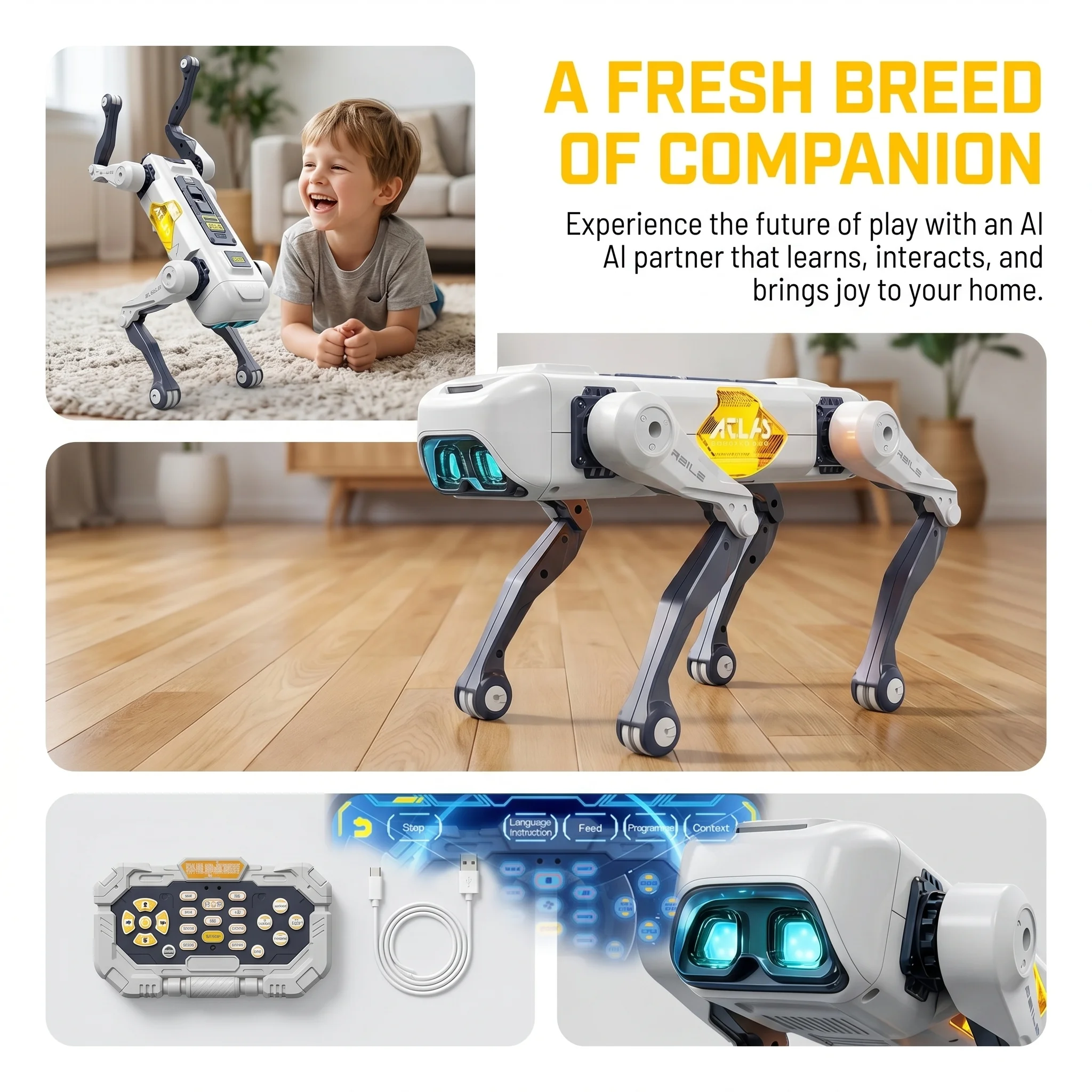 Robot Anjing Pintar AI, Kontro - Kids Education Program ulasan dan harga