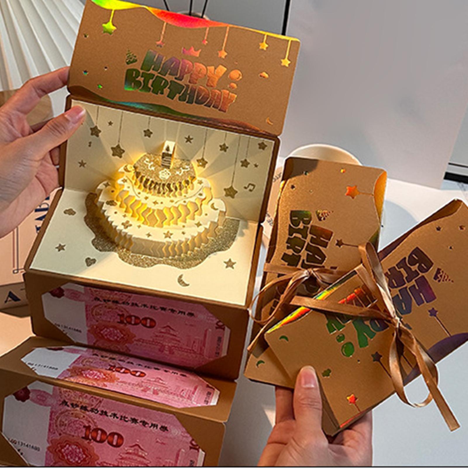 Amplop Uang Ulang Tahun Kue 3D - Kids Education Money ulasan dan harga