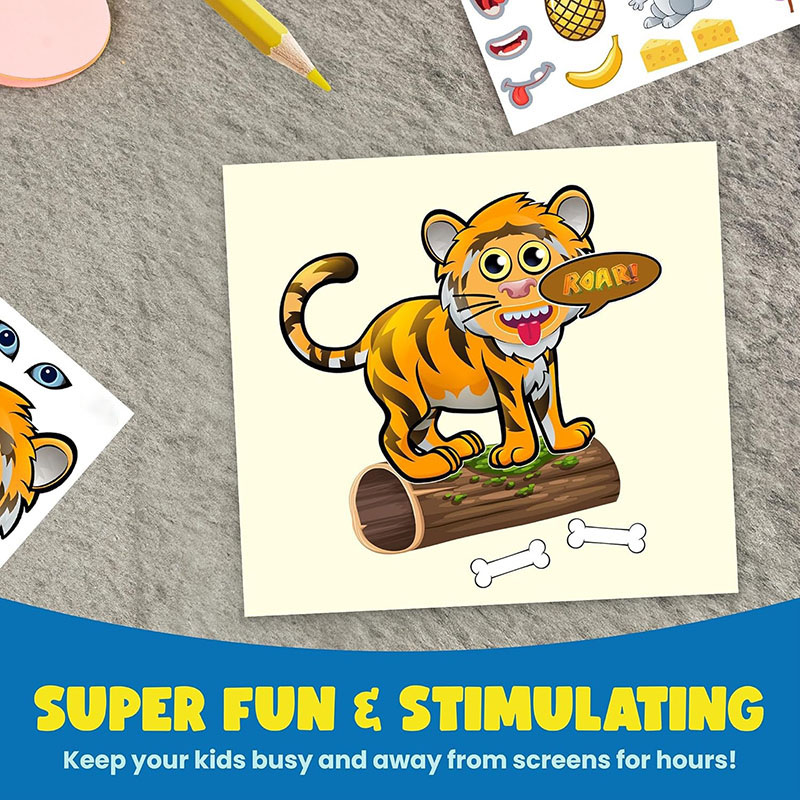 Stiker binatang kartun Safari  - Kids Education Money ulasan dan harga