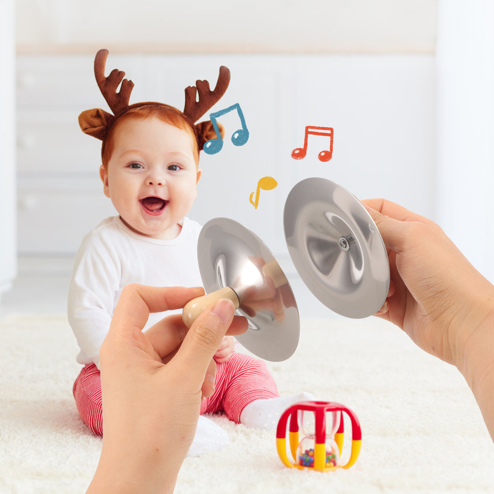2 Buah Simbal Jari Kecil Alat  - Kids Education Tools ulasan dan harga