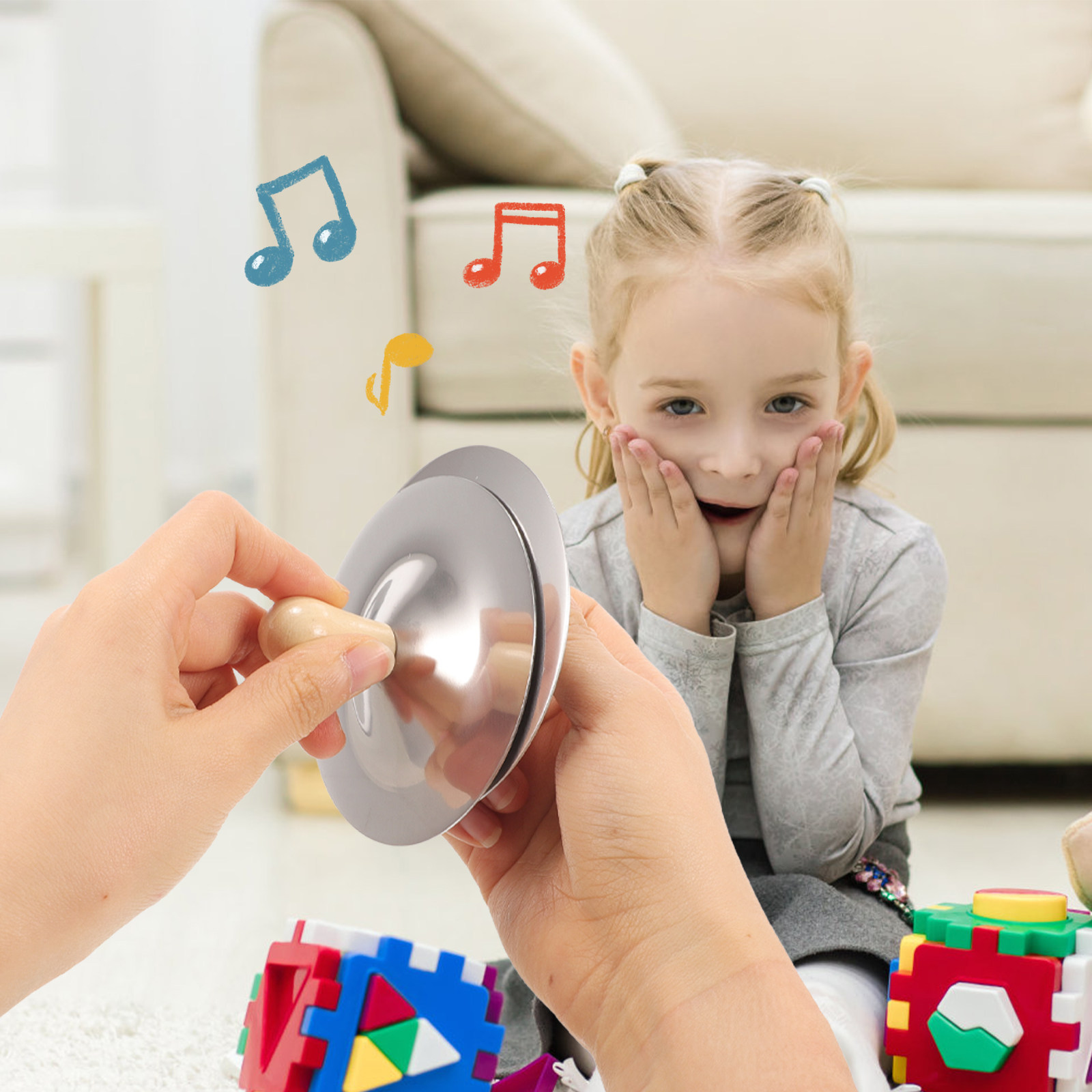 2 Buah Simbal Jari Kecil Alat  - Kids Education Tools ulasan dan harga